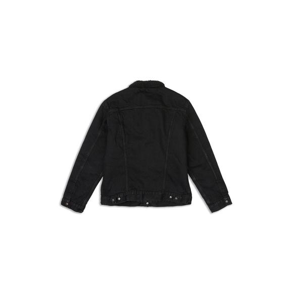 NEW LEVI'S type iii sherpa trucker jacket in berk-black - Picture 2 of 2